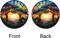 Summer Forest Trees Sunset Stained Acrylic Window Hanging Panels Indoor Outdoor Round Windows Hanger Kitchen Bedroom Garden Wall Art Decor Gifts